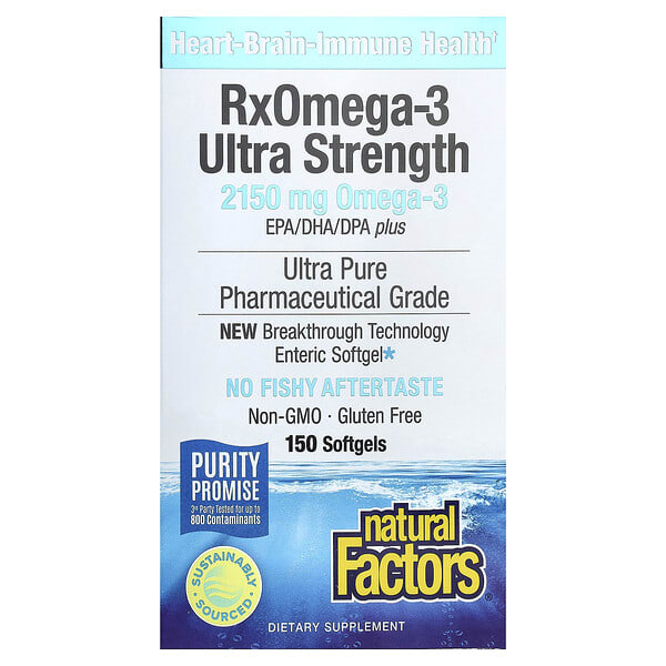 nfs35493_v_76.jpg RxOmega-3, омега-3 повышенной силы действия, 150 капсул (1075 мг в 1 капсуле) — Natural Factors