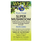 Whole Earth & Sea®, супергриб, 60 вегетарианских капсул — Natural Factors