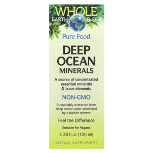 Whole Earth & Sea, Deep Ocean Minerals, 100 мл (3,38 жидк. унц.) — Natural Factors