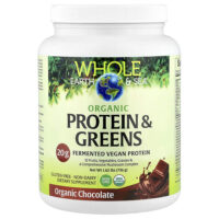 Whole Earth & Sea, Organic Protein & Greens, Chocolate, 1.62 lbs (736 g) — Natural Factors