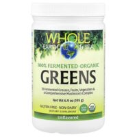 Whole Earth & Sea®, органическая зелень, без добавок, 195 г (6,9 унции) — Natural Factors