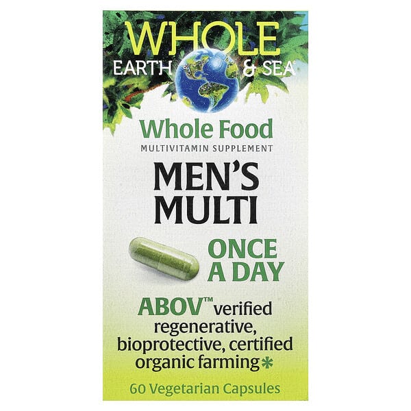 nfs35565_v_25.jpg Whole Earth & Sea®, мультивитамины для мужчин, 60 вегетарианских капсул — Natural Factors