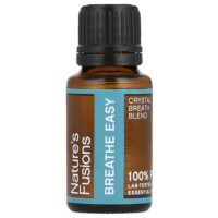100% чистое эфирное масло, Breathe Easy, 15 мл — Nature's Fusions