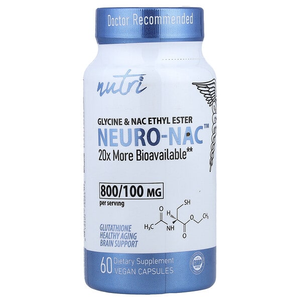nfu74203_v_24.jpg NEURO-NAC™, этиловый эфир глицина и NAC, 60 веганских капсул — Nutri
