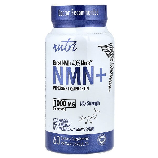 nfu74298_v_24.jpg NMN+, максимальная сила действия, 60 веганских капсул — Nutri