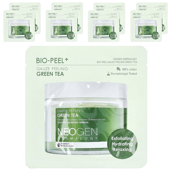 ngd24145_v_42.jpg Bio-Peel + зеленый чай с марлевым пилингом, 8 подушечек, по 9,5 мл (0,32 жидк. унц.) — Neogen