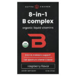 комплекс витаминов группы B 8 в 1, малина, 60 мл (2 жидк. унции) — NutraChamps