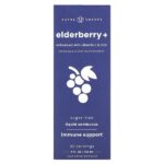 Elderberry +, обогащенная витамином C и цинком, натуральные ягоды, 120 мл (4 жидк. унц.) — NutraChamps