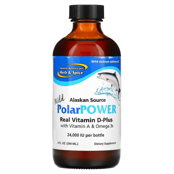 nhs00280_v_50.jpg PolarPower, жир дикой аляскинской нерки, 240 мл (8 жидк. унций) — North American Herb & Spice
