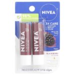 Тонирующее средство для губ, ежевика, 2 пакетика, по 4,8 г (0,17 унции) — Nivea — изображение 2