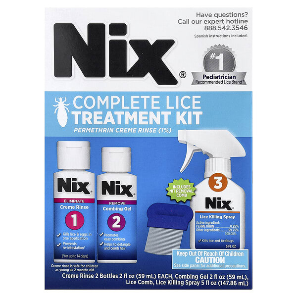 nix24797_v_46.jpg Nix, полный набор для лечения вшей, 1 набор