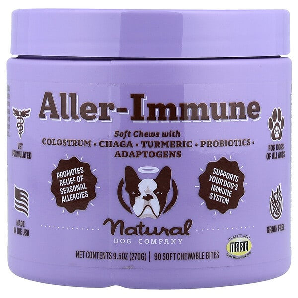 nld00121_v_24.jpg Aller-Immune, добавка для собак любого возраста, 90 жевательных таблеток, 270 г (9,5 унции) — Natural Dog Company