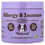 Allergy & Immune, добавка для собак всех возрастов, 90 жевательных таблеток, 270 г (9,5 унции) — Natural Dog Company