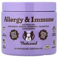 Allergy & Immune, добавка для собак всех возрастов, 90 жевательных таблеток, 270 г (9,5 унции) — Natural Dog Company