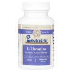 L-теанин, 200 мг, 60 капсул — NutraLife
