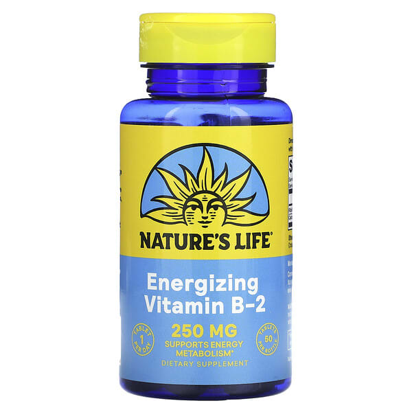 nli00121_v_8.jpg Витамин B2, 250 мг, 50 таблеток — Nature's Life