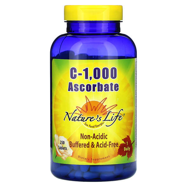 nli00186_v_8.jpg аскорбат C-1000, 250 таблеток — Nature's Life