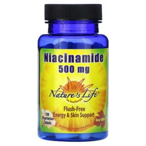 никотинамид, 500 мг, 100 вегетарианских таблеток — Nature's Life