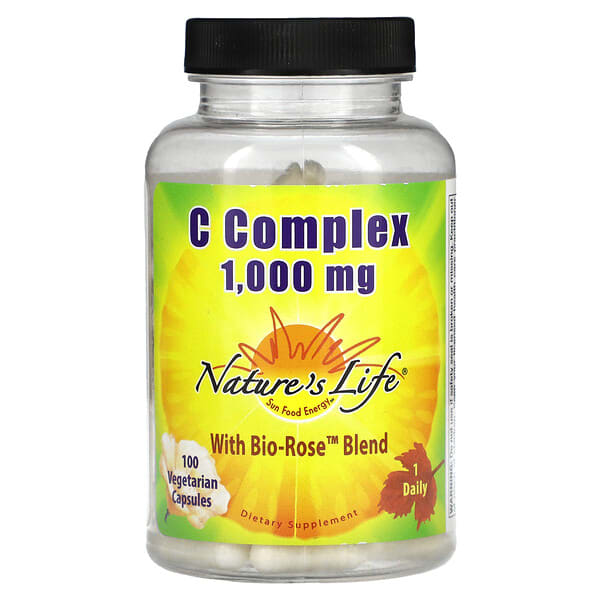 nli00321_v_10.jpg C Complex, 1000 мг, 100 вегетарианских капсул — Nature's Life