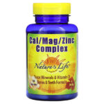 Комплекс кальция, магния и цинка, 100 капсул — Nature's Life