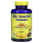 DGL Licorice, жевательные таблетки, 100 таблеток — Nature's Life