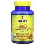 Витамин C, 500 мг, 100 вегетарианских капсул — Nature's Life