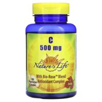 Витамин C, 500 мг, 100 вегетарианских капсул — Nature's Life