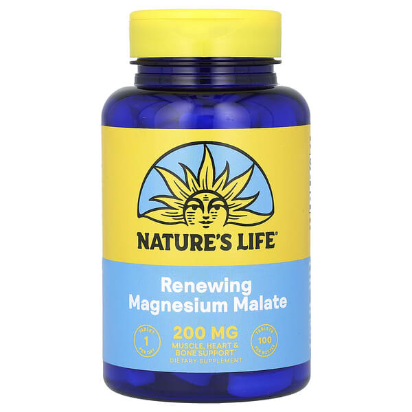 nli00659_v_43.jpg восстанавливающий малат магния, 200 мг, 100 таблеток — Nature's Life