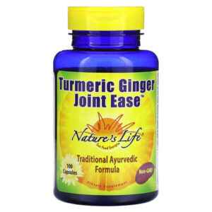 Joint Ease, куркума и имбирь, 100 капсул — Nature's Life