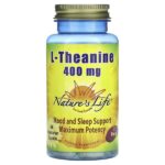 L-теанин, 60 вегетарианских капсул — Nature's Life