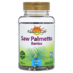 Saw Palmetto, 100 вегетарианских капсул (580 мг на капсулу) — Nature's Life