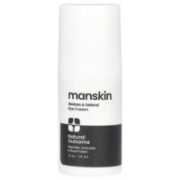 Manskin Restore & Defend, крем для кожи вокруг глаз, без отдушек, 15 мл (0,5 унции) — Natural Outcome