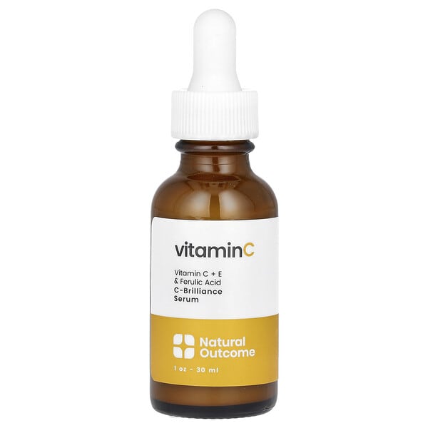 nlo94359_v_19.jpg Витамин C, сыворотка C-Brilliance, без отдушек, 30 мл (1 унция) — Natural Outcome