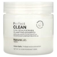 Perfect Clean, 2 в 1 скраб для кожи головы и очищающий шампунь, 230 г (8,1 унции) — NatureLab Tokyo