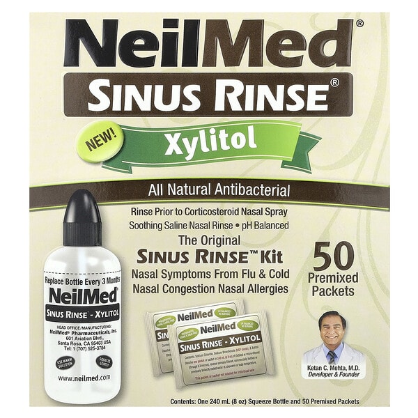 nmd00107_v_33.jpg Sinus Rinse®, ксилитол, набор Sinus Rinse™, набор из 2 предметов — NeilMed