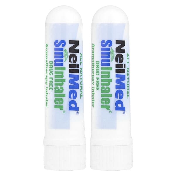 nmd01007_v_10.jpg SinuInhaler®, ароматерапевтический ингалятор, 2 ингалятора, 2,6 г (0,1 жидк. Унции) — NeilMed