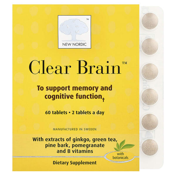 nno00042_v_38.jpg Clear Brain™, 60 таблеток — New Nordic