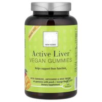 Active Liver™, веганские жевательные таблетки, со вкусом персика и манго, 60 жевательных таблеток — New Nordic