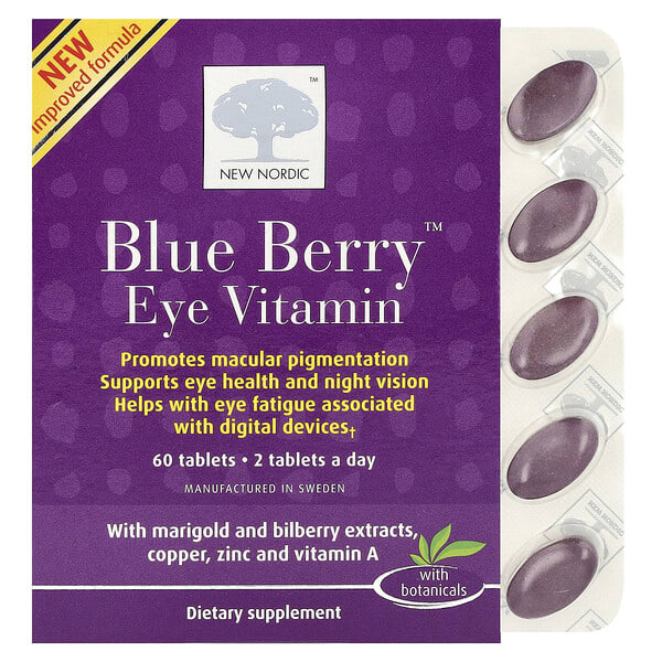 nno71740_v_57.jpg Blue Berry™, витамин для глаз, 60 таблеток — New Nordic
