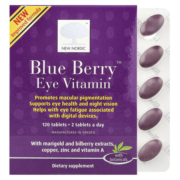 nno71755_v_58.jpg Blue Berry™, витамин для глаз, 120 таблеток — New Nordic