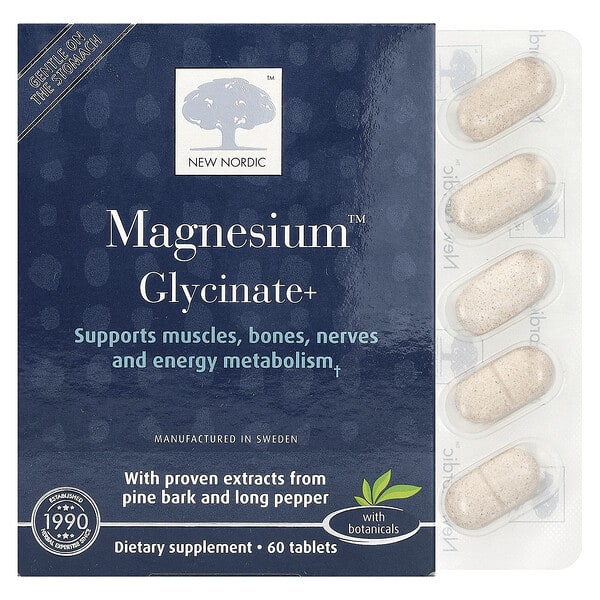 nno74953_v_18.jpg Magnesium™ Glycinate +, 60 таблеток — New Nordic