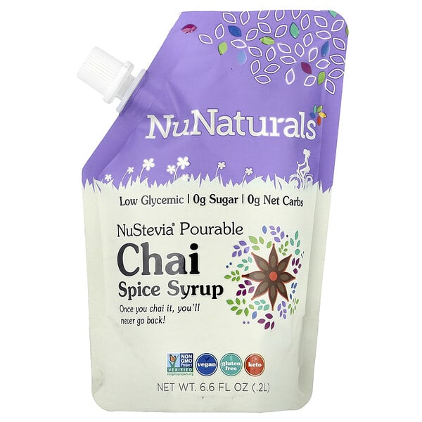 nns00663_v_11.jpg NuStevia®, сироп из специй чая, 0,2 л (6,6 жидк. унции) — NuNaturals