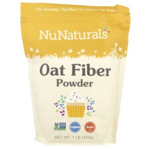 порошок из овсяной клетчатки, 454 г (1 фунт) — NuNaturals
