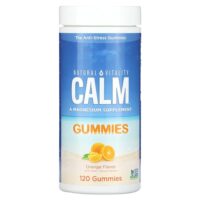 CALM, добавка с магнием, апельсин, 83 мг, 120 жевательных таблеток — Natural Vitality