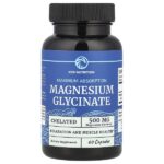 глицинат магния, максимальное усвоение, 60 капсул (250 мг в 1 капсуле) — Nobi Nutrition