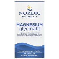 глицинат магния, 90 капсул (83 мг в 1 капсуле) — Nordic Naturals