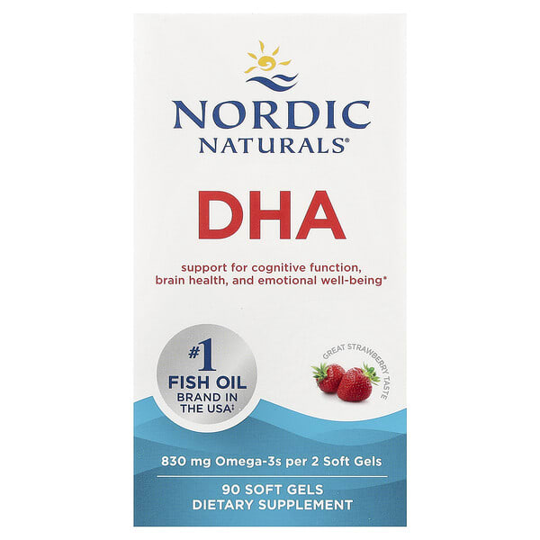 nor01743_v_88.jpg ДГК, клубничный вкус, 90 мягких таблеток — Nordic Naturals