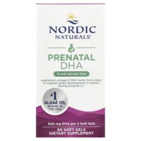 пренатальная ДГК, 60 капсул (250 мг в 1 капсуле) — Nordic Naturals