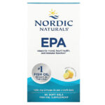 ЭПК, со вкусом лимона, 1210 мг, 60 капсул (605 мг в 1 капсуле) — Nordic Naturals