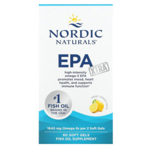 ЭПК Экстра, лимон, 820 мг, 60 гелевых капсул — Nordic Naturals
